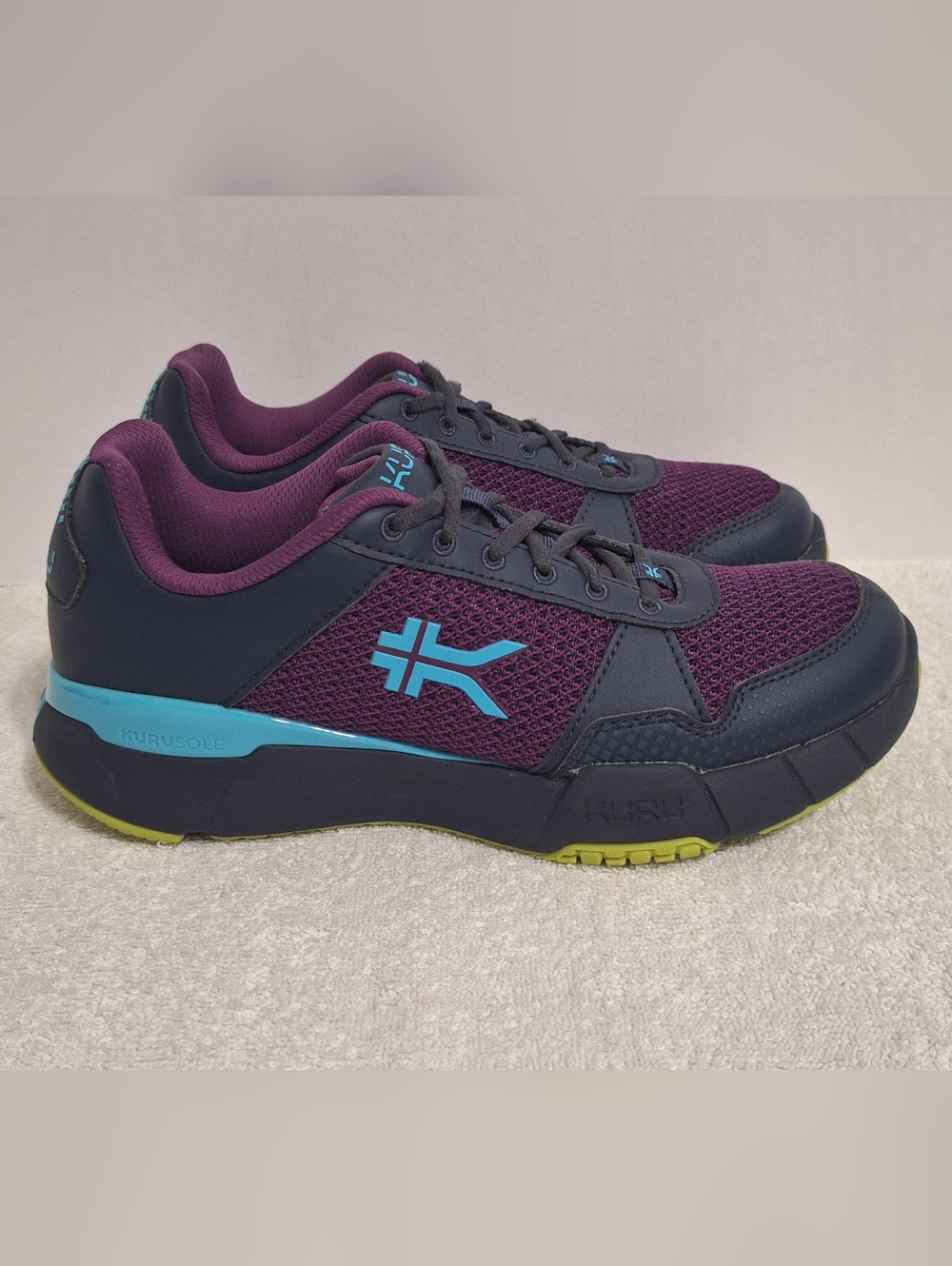 KURU Quantum 2 Electric Grape/Midnight Blue Fitness Shoes Women's Size 9 Medium
